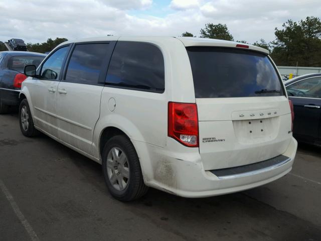 2C4RDGBG7CR398302 - 2012 DODGE GRAND CARA WHITE photo 3