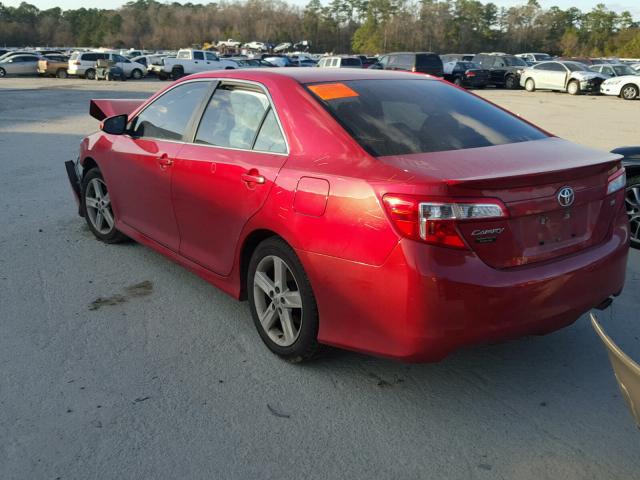 4T1BF1FK3CU628651 - 2012 TOYOTA CAMRY BASE RED photo 3