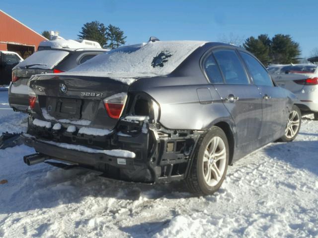 WBAVC73568KP37052 - 2008 BMW 328 XI SUL GRAY photo 4