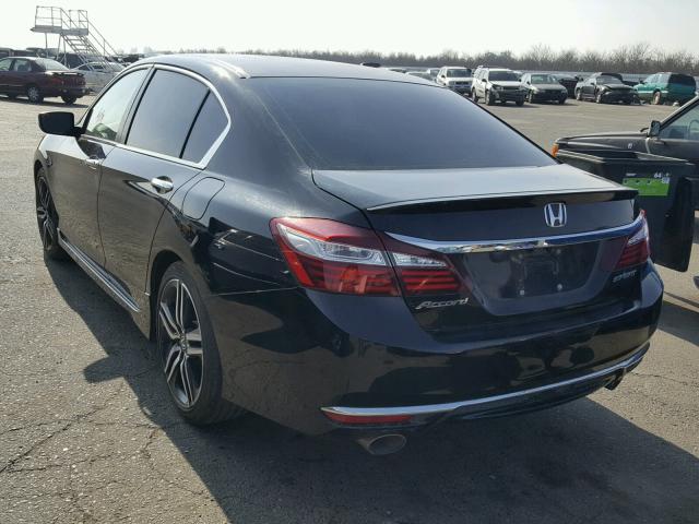 1HGCR2F50GA121490 - 2016 HONDA ACCORD SPO BLACK photo 3