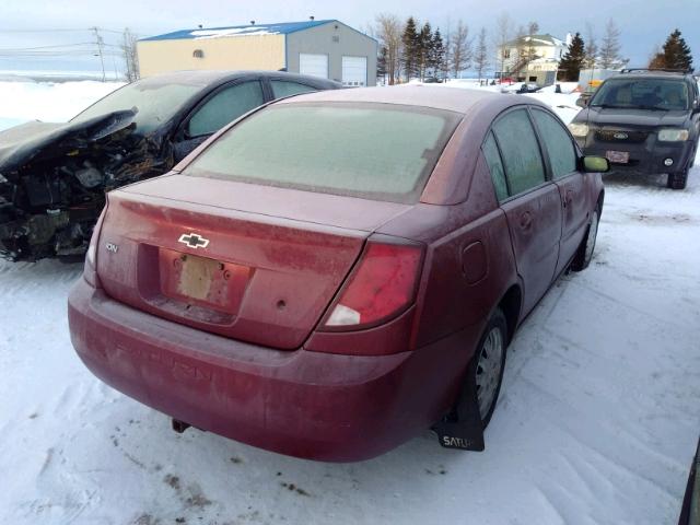 1G8AJ52F65Z142298 - 2005 SATURN ION LEVEL BURGUNDY photo 4