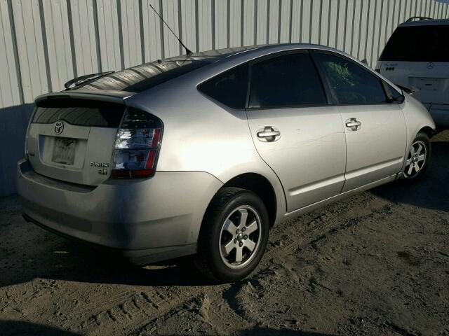 JTDKB20U740078511 - 2004 TOYOTA PRIUS SILVER photo 4