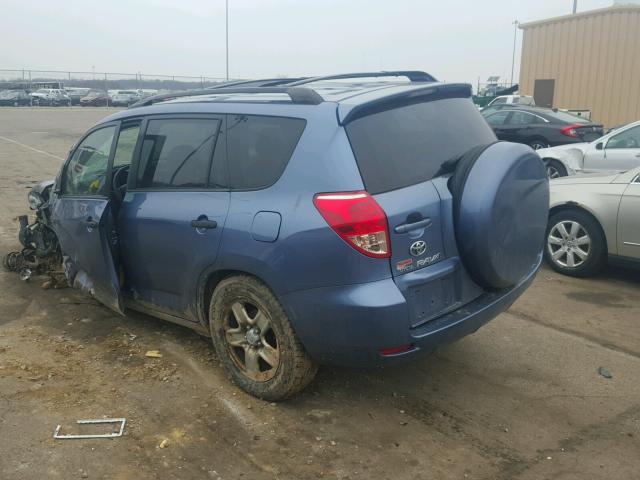 JTMBD33V466017945 - 2006 TOYOTA RAV4 BLUE photo 3