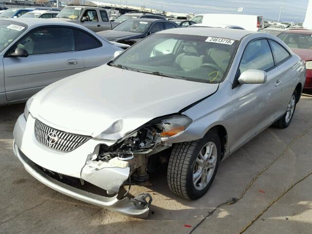 4T1CE38P95U959782 - 2005 TOYOTA CAMRY SOLA SILVER photo 2