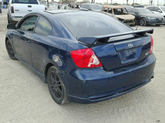 JTKDE167770162790 - 2007 TOYOTA SCION TC BLUE photo 3