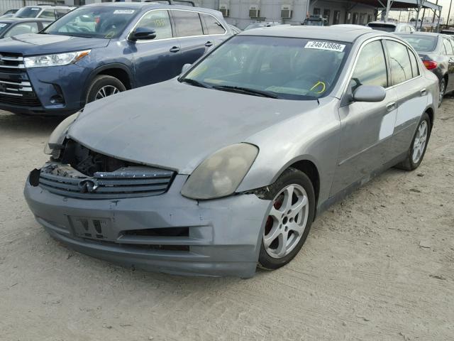 JNKCV51E94M606660 - 2004 INFINITI G35 GRAY photo 2