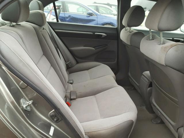 1HGFA16856L076784 - 2006 HONDA CIVIC EX თაფლისფერი ფოტო 6