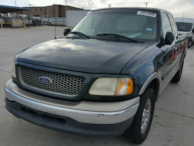 1FTRX17L11NA29035 - 2001 FORD F150 GREEN photo 2