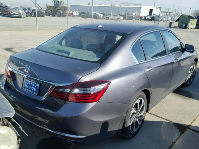 1HGCR2F78HA293981 - 2017 HONDA ACCORD EX GRAY photo 4