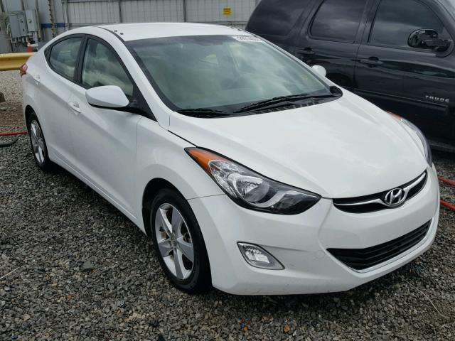 5NPDH4AE4DH298556 - 2013 HYUNDAI ELANTRA GL WHITE photo 1