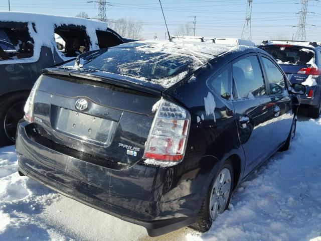 JTDKB20U193501332 - 2009 TOYOTA PRIUS BLACK photo 4