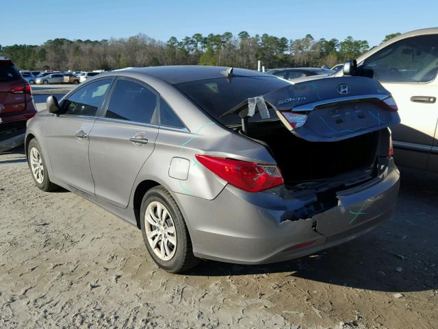 5NPEB4AC8BH141582 - 2011 HYUNDAI SONATA GLS GRAY photo 3