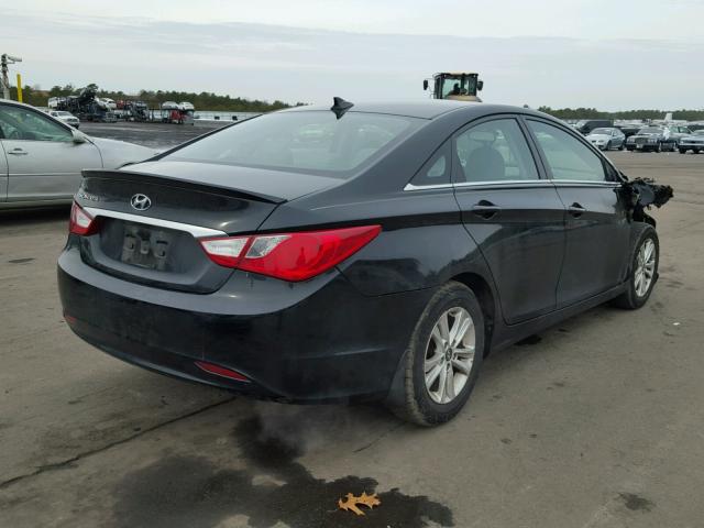 5NPEB4AC8DH642281 - 2013 HYUNDAI SONATA GLS BLACK photo 4