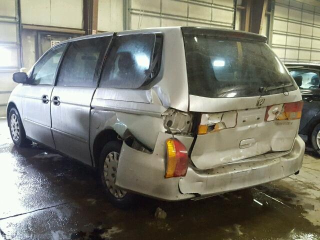 5FNRL18543B142801 - 2003 HONDA ODYSSEY LX GRAY photo 3