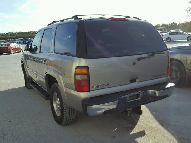 1GNEK13Z62J222143 - 2002 CHEVROLET TAHOE K150 TAN photo 3