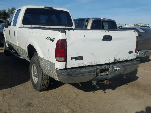 1FTNW21F63EA75893 - 2003 FORD F250 SUPER WHITE photo 3