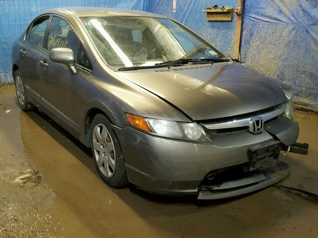 1HGFA16508L040364 - 2008 HONDA CIVIC LX GRAY photo 1