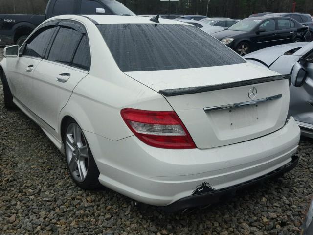 WDDGF5EB9AF373238 - 2010 MERCEDES-BENZ C 300 WHITE photo 3