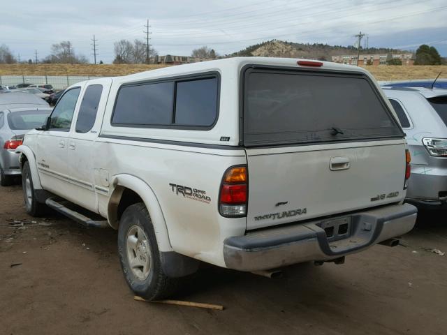 5TBBT48132S288657 - 2002 TOYOTA TUNDRA ACC WHITE photo 3