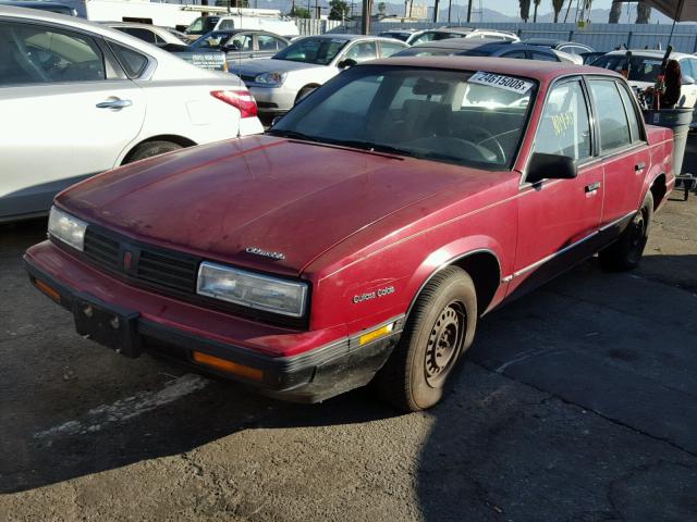 1G3NL54U6KM235411 - 1989 OLDSMOBILE CUTLASS CA MAROON photo 1