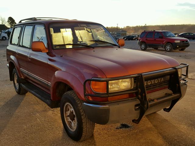 JT3FJ80W4M0005643 - 1991 TOYOTA LAND CRUIS MAROON photo 1