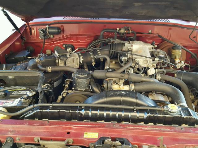 JT3FJ80W4M0005643 - 1991 TOYOTA LAND CRUIS MAROON photo 7