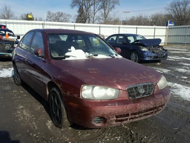 KMHDN45D61U107646 - 2001 HYUNDAI ELANTRA GL BURGUNDY photo 1