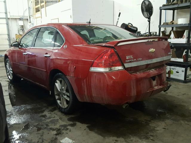 2G1WU583289238839 - 2008 CHEVROLET IMPALA LTZ RED photo 3