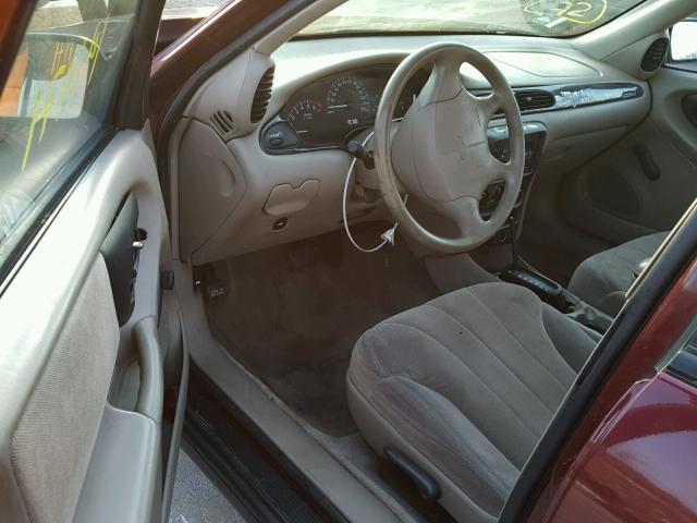 1G1ND52J716232163 - 2001 CHEVROLET MALIBU MAROON photo 9