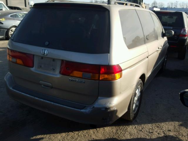 5FNRL18612B002907 - 2002 HONDA ODYSSEY EX GOLD photo 4