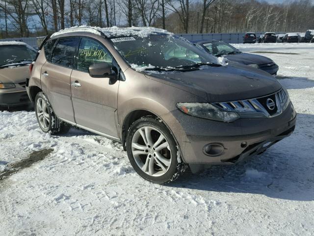 JN8AZ18W39W147257 - 2009 NISSAN MURANO S BROWN photo 1