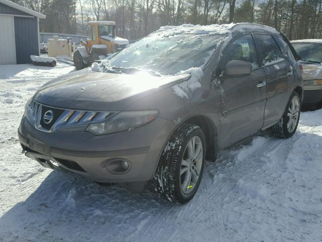 JN8AZ18W39W147257 - 2009 NISSAN MURANO S BROWN photo 2