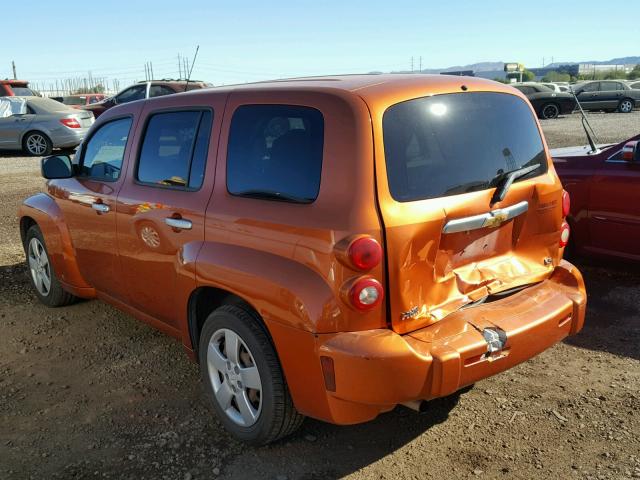 3GNDA13D97S634985 - 2007 CHEVROLET HHR LS ORANGE photo 3