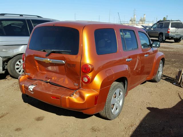 3GNDA13D97S634985 - 2007 CHEVROLET HHR LS ORANGE photo 4