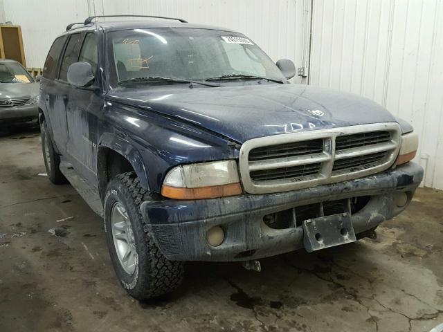 1B4HS28N31F588643 - 2001 DODGE DURANGO BLUE photo 1