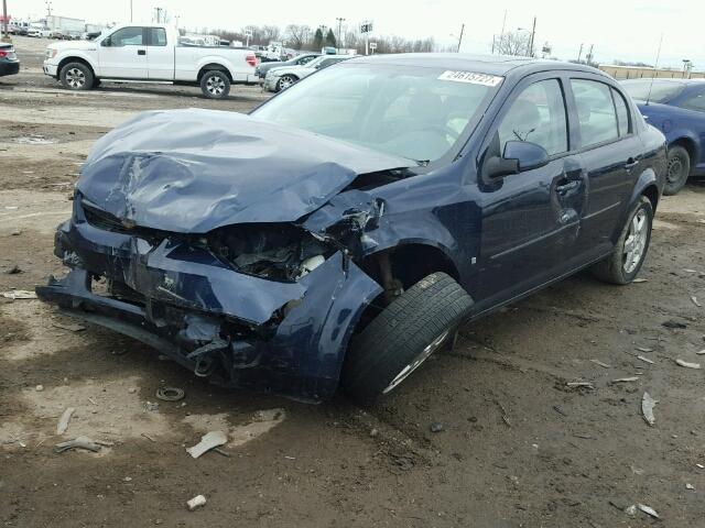 1G1AL58F987333441 - 2008 CHEVROLET COBALT LT BLUE photo 2