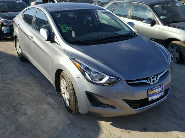 KMHDH4AE7GU491709 - 2016 HYUNDAI ELANTRA SE GRAY photo 1