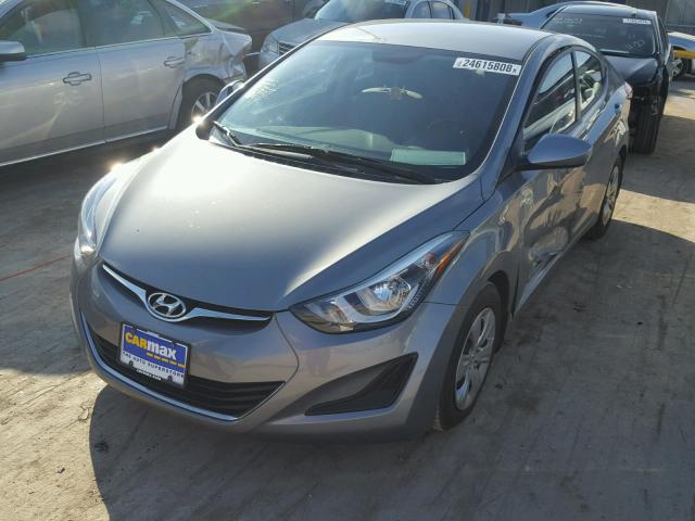 KMHDH4AE7GU491709 - 2016 HYUNDAI ELANTRA SE GRAY photo 2