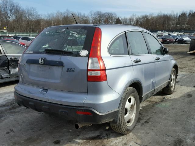 5J6RE48398L038376 - 2008 HONDA CR-V LX BLUE photo 4