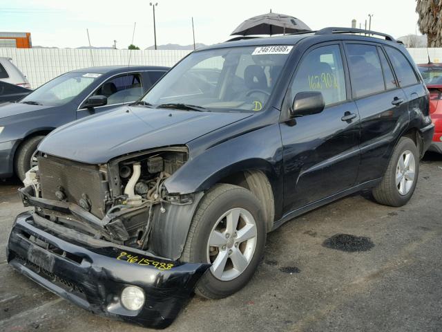 JTEGD20V450051191 - 2005 TOYOTA RAV4 BLACK photo 2