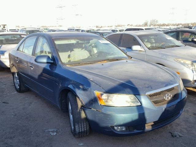 5NPEU46F26H124845 - 2006 HYUNDAI SONATA GLS BLUE photo 1