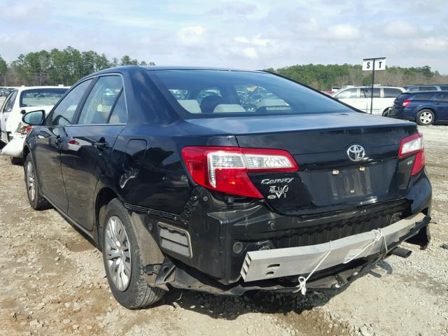 4T1BF1FK4CU104876 - 2012 TOYOTA CAMRY BASE BLACK photo 3