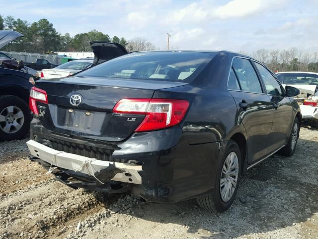 4T1BF1FK4CU104876 - 2012 TOYOTA CAMRY BASE BLACK photo 4