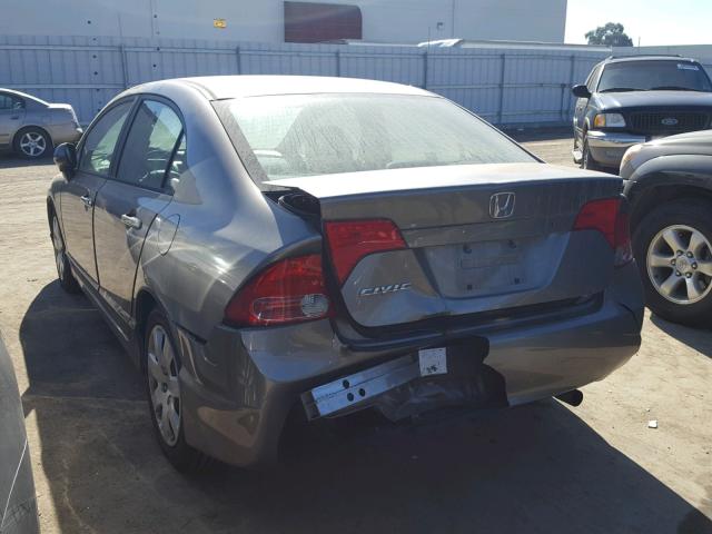 1HGFA16556L103939 - 2006 HONDA CIVIC LX GRAY photo 3