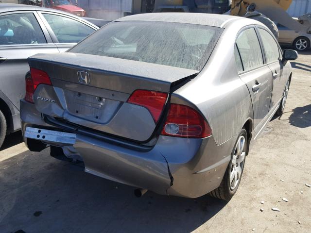 1HGFA16556L103939 - 2006 HONDA CIVIC LX GRAY photo 4