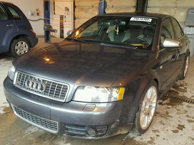 WAUPL68EX4A031729 - 2004 AUDI S4 GRAY photo 2