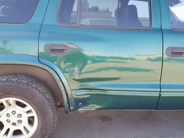 1D4HR48N23F508619 - 2003 DODGE DURANGO SL GREEN photo 9