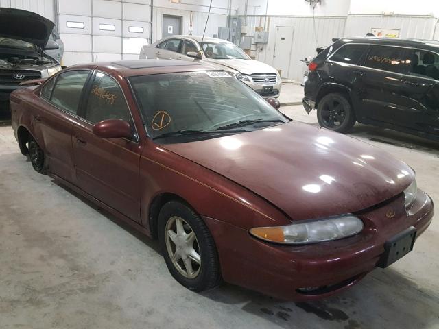 1G3NL52E8YC358699 - 2000 OLDSMOBILE ALERO GL BURGUNDY photo 1