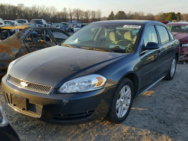 2G1WB5E37G1122169 - 2016 CHEVROLET IMPALA LIM GRAY photo 2