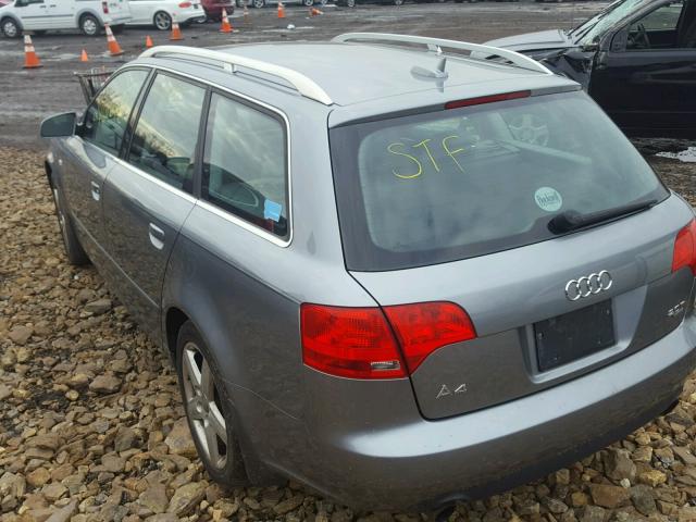 WAUKF78E55A550485 - 2005 AUDI A4 2.0T AV GRAY photo 3